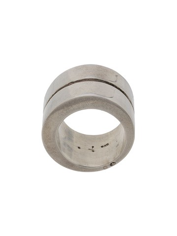 Parts of Four - Crescent Crevice layered-look ring - unisex - Sterling Silver - 6