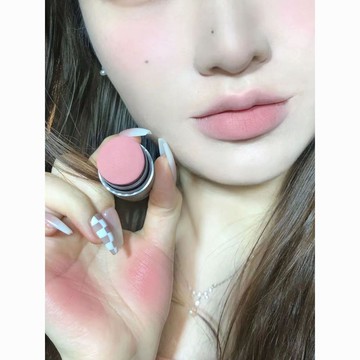 現款免運 就真的好乖!蜜桃唇頰兩用腮紅棒雙頭筆啞光杏色收縮玫瑰烤奶自然 @