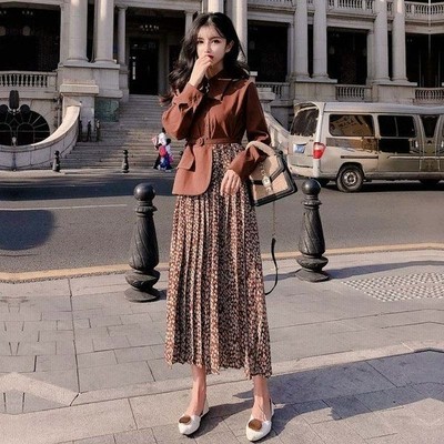 マキシ丈ワンピース レディース ドッキング シャツ 花柄ワンピース 秋 冬 お洒落 キレイめ ベルト付き ロングワンピース 長袖 Aラインワンピース 通販 Lineポイント最大get Lineショッピング