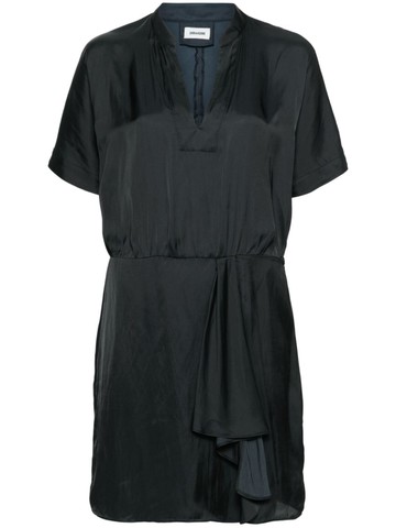 Zadig&Voltaire - Raito satin mini dress - women - Polyester/Recycled Polyester - M - Black