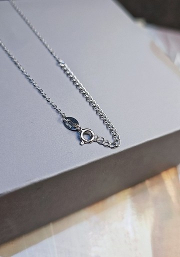 s925純銀鍍18k金銀色款o字項鍊