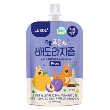 韓國 LUSOL 雪梨桔梗西梅汁100ml