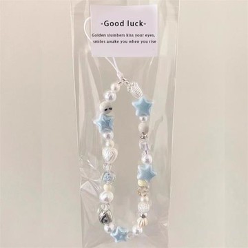 陶瓷串珠手機鏈海星珍珠情侶閨蜜ccd相機鏈手工手繩手可愛女便攜