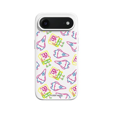 iPhone Air SolidX 白 - 海綿寶寶 SpongeBob - 奇異筆觸Pattern