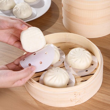 蒸籠不粘紙蒸屜墊蛋糕烘培吸油一次性蒸籠紙家用點心蒸饅頭墊紙