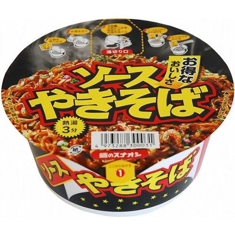 麺のスナオシ スナオシ カップ ソースやきそば 86g×12個