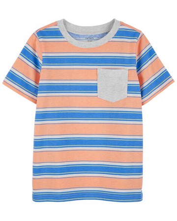 Kid Striped Pocket Tee