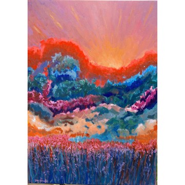 童話森林 2 原創藝術油畫牆面裝飾抽象童話森林