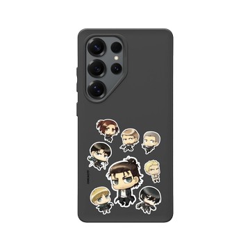 Galaxy S25 Ultra SolidSuit 黑 - 進擊的巨人 Attack On Titan -S4 - Q版角色大集合