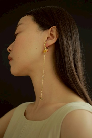 2021無邊際彩虹雨愛 耳垂夾 耳夾 夾式耳環 手工樹脂 禮盒包裝