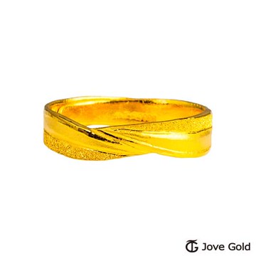 JoveGold漾金飾 歸屬黃金男戒指