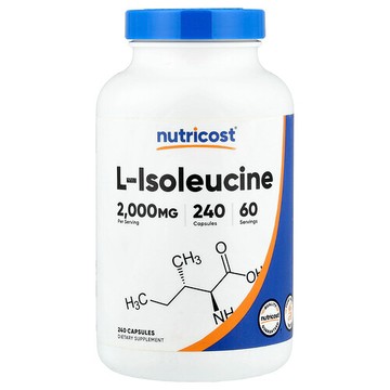 Nutricost, L-異亮氨酸，240 粒膠囊（每粒膠囊 500 毫克）