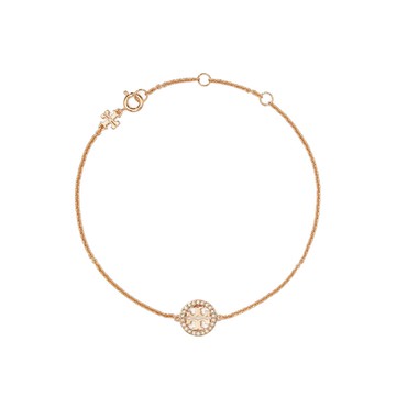 MILLER PAVE 雙T鑲鑽標誌手鍊