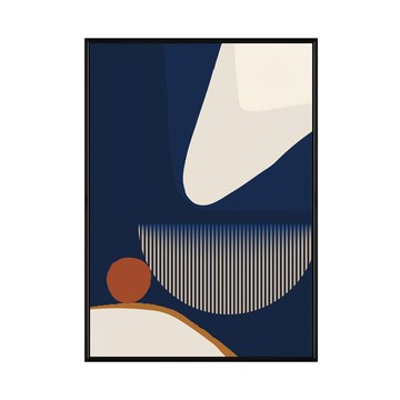 BOLUO GALLERY 菠蘿選畫所 抽象畫 界線II APGP4634B  59.4 x 42cm  界線II 黑框