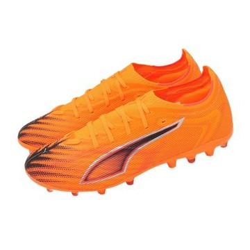 Puma 足球釘鞋 Ultra 6 Match MG 男鞋 橘 短草皮 輕量 抓地 108519-03