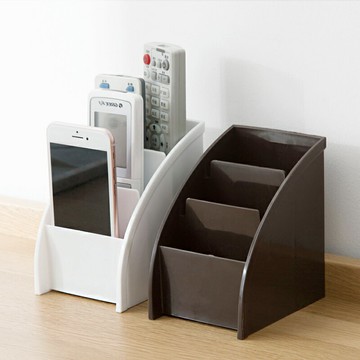 進口多格收納盒化妝品整理盒桌面遙控器文具儲物盒桌上置物架