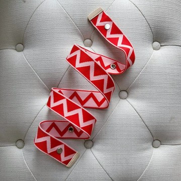 【Maison De Auri】針織提包背帶/ Strap Z背帶/ Z背帶 紅色