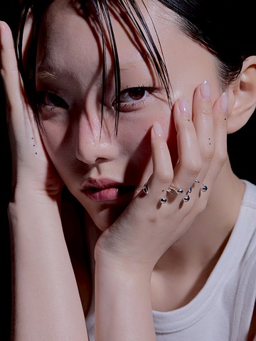 #195 Silver Half Round Ring