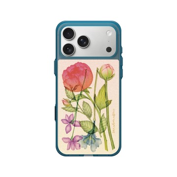 iPhone 17 Pro Max Clear (相機按鈕) 夜幕藍 - Sarah Mafféïs - 花束