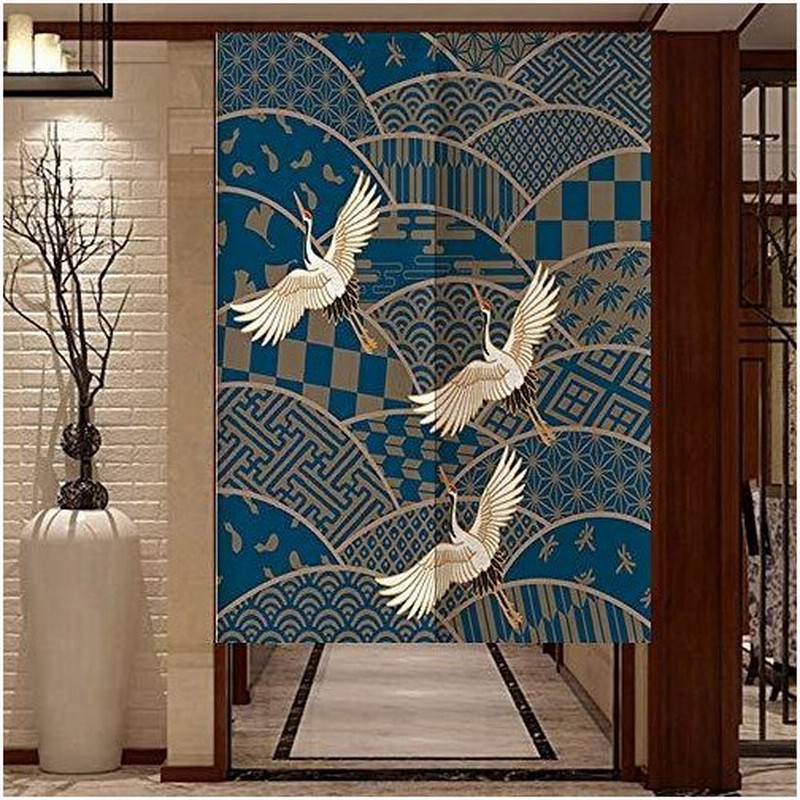 のれん おしゃれ 目隠し 和柄 暖簾 正月飾り 玄関 間仕切りカーテン インテリア 雑貨 おしゃれ 和風断熱遮光 の 通販 Lineポイント最大0 5 Get Lineショッピング