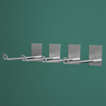 衛生間紙巾掛架免打孔強力粘鉤紙筒收納掛鉤壁掛式浴室無痕粘膠貼