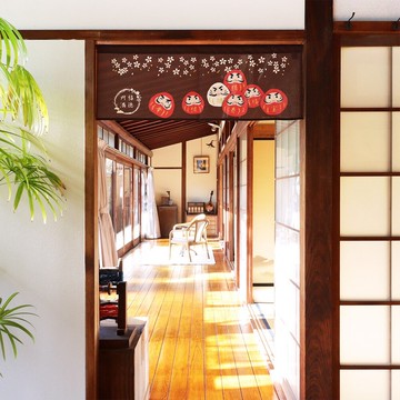 【預訂】日本製 櫻花達磨短門簾