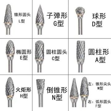 🔥臺灣24H🔥硬質 閤金 旋轉銼 鎢鋼銑刀 金屬電磨 打磨頭 圓柱旋轉挫 電動銼 刀頭 3mm ACBH