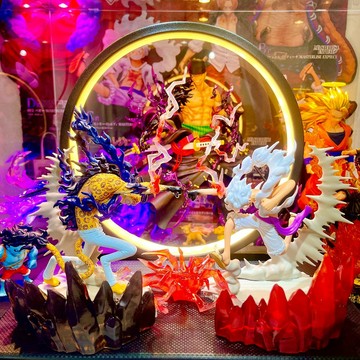 魯夫 海賊王公仔 尼卡魯夫 燈座發光 魯夫五檔 戰光絕景 正版公仔意象化 路基 海賊王 航海王公仔 航海王
