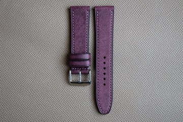 紫紅色 Pueblo 皮革訂製錶帶