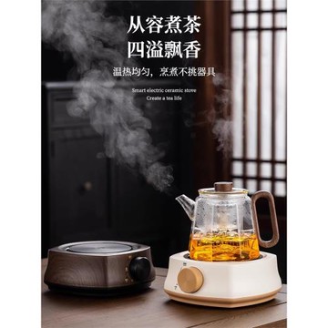 電陶爐家用煮茶小型電熱爐電磁爐專用玻璃茶壺泡茶圍爐迷你燒水壺