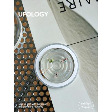 Ufology原創手機磁吸支架支持magsafe桌面便攜蝴蝶個性創意懶人