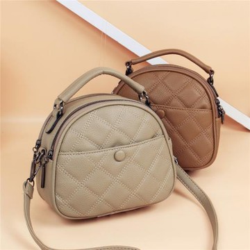 高級感包包女包2025新款網紅百搭菱格單肩包時尚手提斜挎包小圓包