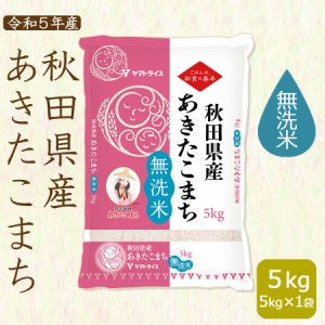 あきたこまち 無洗米 5kg 秋田県産 令和5年産 北海道・沖縄は送料900円