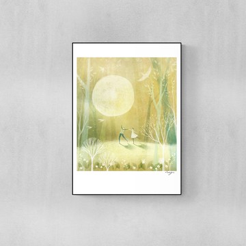 藝術掛畫｜Manting | 月光下跳一支舞 - 50x70cm-單買相紙