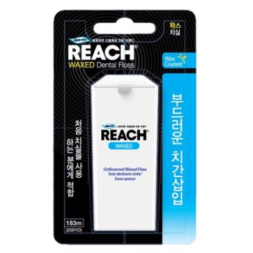 REACH麗奇 潔牙線含蠟無味 2入組 183M