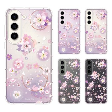 KnowStar 三星 Note、S 系列 奧地利彩鑽防摔手機殼-京都櫻(S24Ultra/S24+/S23FE/S22+/S21FE/S20FE/Note20)