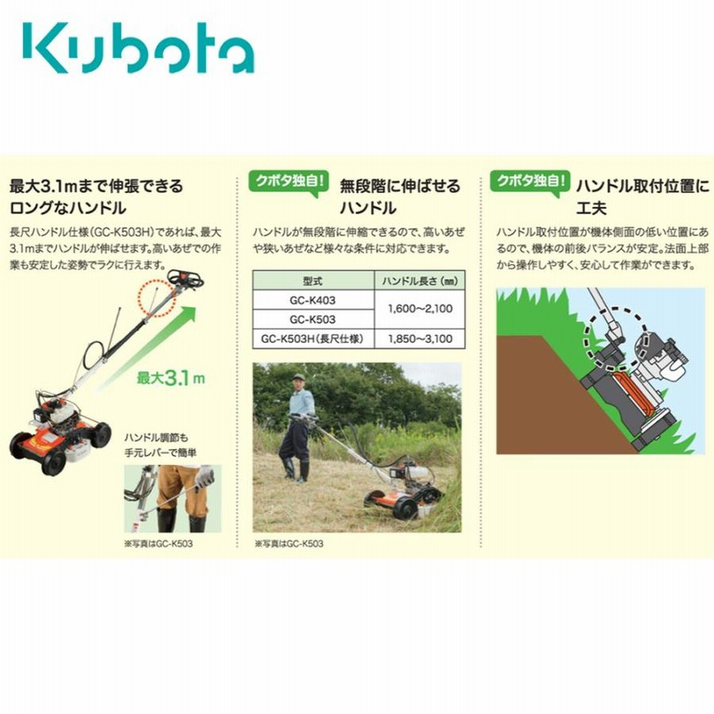 クボタ｜＜替刃1セット付属＞草刈り機 カルマックス スイング式