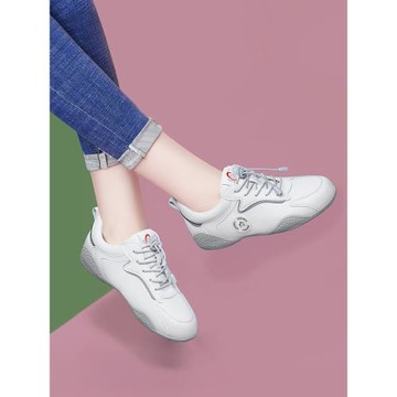 2024春季新款小白鞋運動休閑鞋阿甘鞋透氣軟底防滑旅游鞋平底春鞋