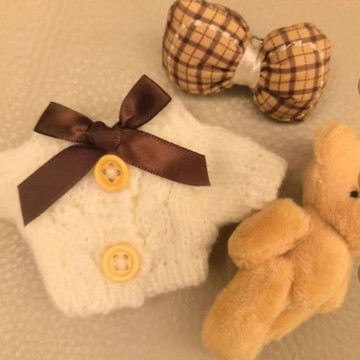 臺灣出貨 10cm娃衣 sp娃衣 可愛娃衣 朝暉天使冬日公仔光織園衣服 10cm娃衣 高顏值套裝毛衣 娃娃配件 娃娃裝