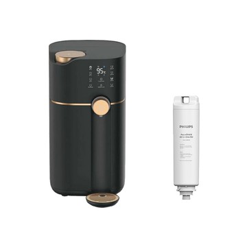 【Philips 飛利浦】新一代★智能雙效UV-C滅菌/RO濾淨 瞬熱 飲水機 ADD6910BK(+專用濾芯ADD550)