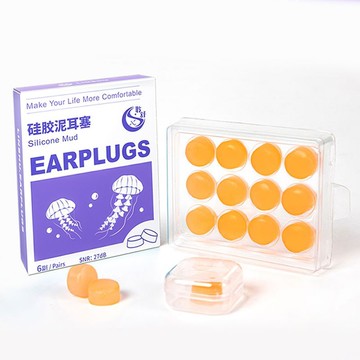 ✨臺灣出貨✨聆舒硅膠泥耳塞防噪音防水游泳耳塞睡眠睡覺防呼嚕降噪宿舍神器