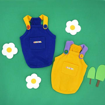 韓國【ParisDog】Coco&Shasha 狗狗吊帶工作背心 (寵物服飾 寵物衣服)