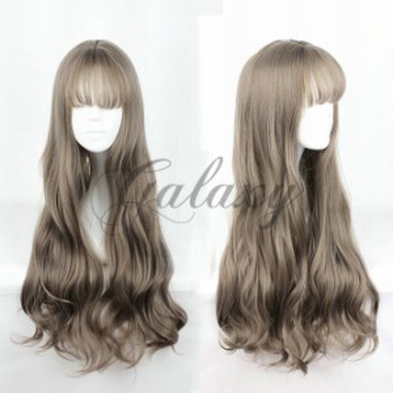 原宿ガール ふわふわ 空気前髪 ライトブラウン ロング 巻き髪 コスプレ ウィッグ Wig 635m 通販 Lineポイント最大1 0 Get Lineショッピング