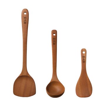 炊大皇抗菌烏檀木鍋鏟木質鏟子不粘鍋專用炒菜廚具飯鏟子湯勺