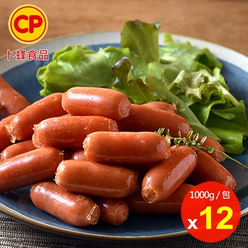 【卜蜂】鮮Q腸 量販包x12包組(1000g/包)