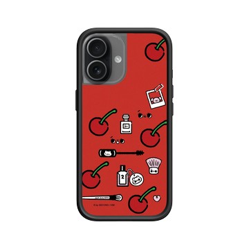 iPhone 17 Mod NX -邊框背蓋組合 (相機按鈕) 黑 - 爽爽貓 Song Song Meow by SECOND - 櫻桃爽爽貓