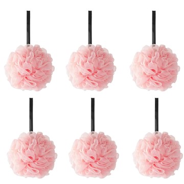 沐浴球 粉色 60g - 柔軟起泡 搓澡巾 洗澡巾  1入  6個