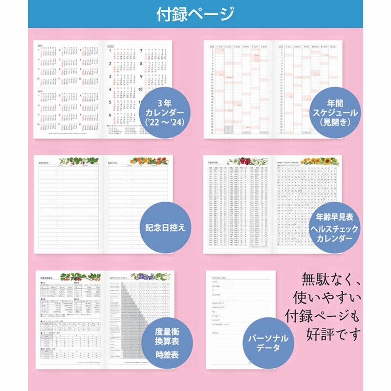 ダイアリー 23 手帳 フロンティア A6サイズ Dy 066 コラージュ クローバー おのみちこ マンスリー 22年12月 24年3月 日曜始まり 通販 Lineポイント最大get Lineショッピング