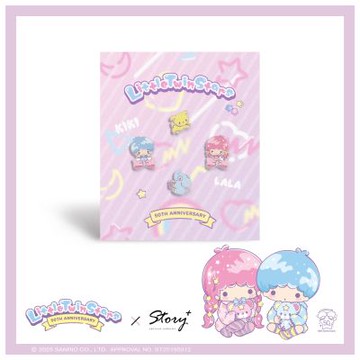 STORY故事銀飾-LittleTwinStars 50th星舞系列-雙星仙子造型耳環組-彩繪款