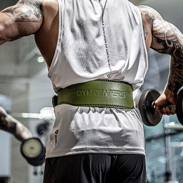 GR死神進口超纖皮健身腰帶男深蹲硬拉舉重專業器械運動訓練護腰帶